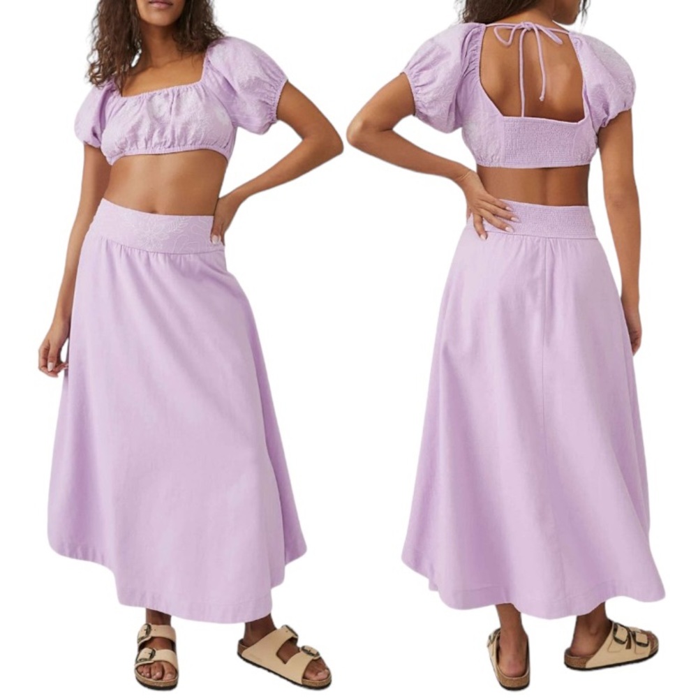 Free People Lavender Midi Dress